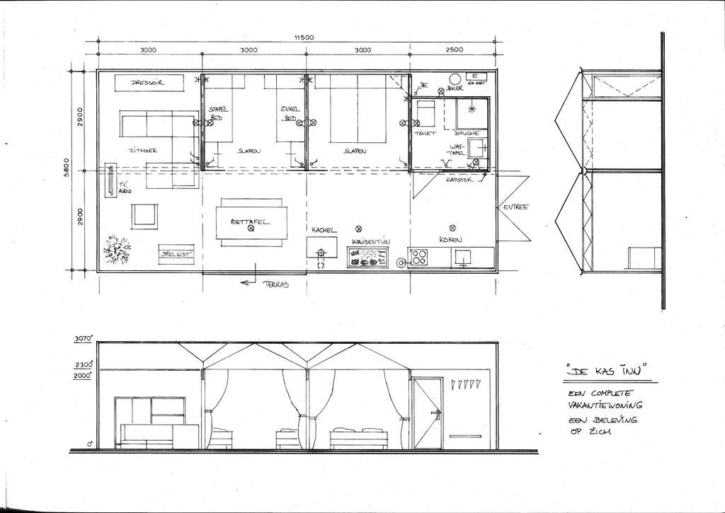 Vrijstaande Accommodatie Glamping De Kas Inn Hank Екстериор снимка